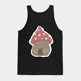 Cottagecore Mushroom House Tank Top